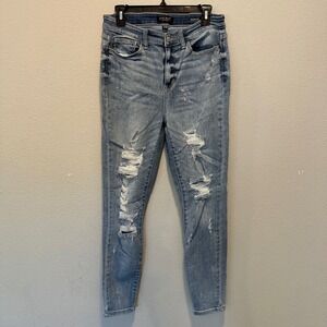 Judy Blue‎ Distressed Skinny Jeans Sz 11/30